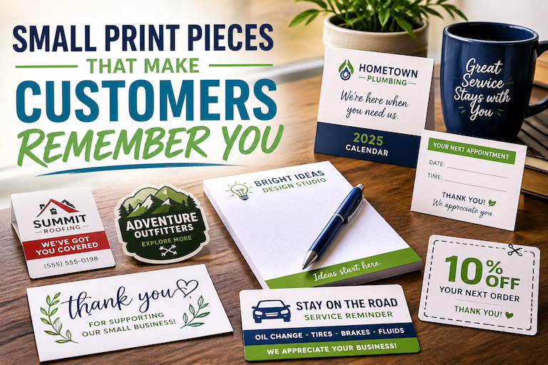 Small Print Pieces That Make Customers Remember You